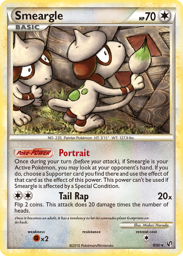 Undaunted Non - Holo Smeargle #8/90